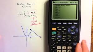 A function basically relates an input to an output, there's an input, a. Graphing Piecewise Functions With A Ti 83 Youtube
