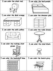 If you want furniture picture for coloring yourself then you need to click on black & white print link. Furniture At Enchantedlearning Com