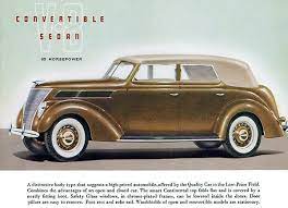 1937 Ford V 8 Convertible Sedan Promotional Advertising Poster Ford Ford Classic Cars Advertising Poster
