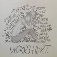Anti Bullying Drawings View Image Source Report This Entry Words Hurt Meaningful Drawings Bullying Posters