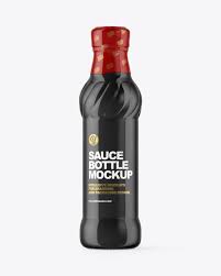 Download Glossy Sauce Bottle Mockup In Bottle Mockups On Yellow Images Object Mockups PSD Mockup Templates