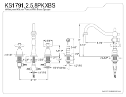 All warranty parts to be shipped freight prepaid ground service. Kitchen Faucets Brushed Nickel Kingston Brass Ks1798pkxbs Widespread Kitchen Faucet With Brass Sprayer And 8 1 2 Spout Reach Kitchen Sink Faucets