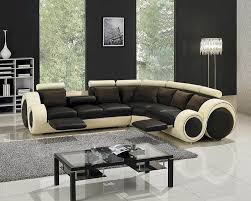 A modern contemporary sofa or sectional gives you a place to rest after a long day, as well as a space to relax with your family, friends, and guests. Modern Two Tone Leather Sectional Sofa Set With Recliners 44lt27c