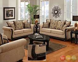 Delray Traditional Loveseat Chair Living Room Furniture Set Taupe Chenille Living Room Sets Furniture Living Room Sets Cheap Living Room Furniture