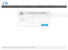 Enter your username and password in the dialog box that pops up. Zte Zxhn H267a Router Port Forwarding Instructions