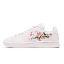 Details About Adidas Advantage Farm Rio White Floral Birds Print Womens Casual Shoes Ef0135