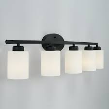 Five light vanity from the ballerina collection. Dixon 37 Inch 5 Light Modern Bath Vanity Fixture W Soft White Glass Overstock 30740510