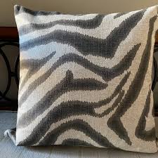 Cushion cover brown animal print cotton home sofa pillow envelope back 16. Anthropologie Accents 2 Grey Zebra Print Pillow Covers Poshmark