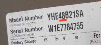 How to determine ac tonnage from what is the size of my comfortmaker model number n4h442gkg101 digits 5 6 of part give the size 42 42 12 3 5 3 5 tons. How Many Tons Is My York Air Conditioner Or Heat Pump