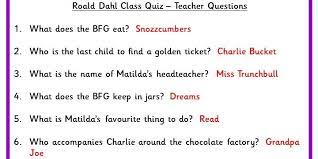 Test your knowledge of roald dahl's books with our free printable roald dahl quiz. Roald Dahl Class Quiz Classroom Secrets