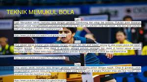 Adalah teknik memukul bola dengan mendorong dan sikap betterbuka. Table Tennis By Mr Erafid Ppt Download
