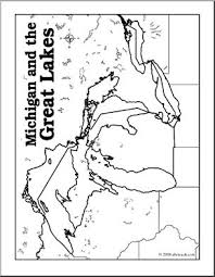 Michigan coloring pages coloring pages spartan coloring pages halo #2634505. Clip Art Michigan And The Great Lakes Coloring Page Blank I Abcteach Com Abcteach