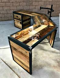 Industrial Reclaimed Wood Desk Reclaimed Wood Desk Industrial Style Desk Reclaimed Pallet Wood