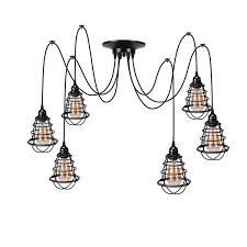 Only 1 available and it's in more than 20 people's baskets. Lighting Vintage Retro Ceiling Lights Industrial Pendant Light Chandelier Spider Lamp Uk Ceiling Lights Chandeliers