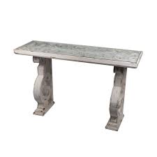 Classic Vintage Antique White Console Table 47x18x32 Inches Beige White Console Table Console Table Vintage Antiques