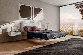 Letto moderno sospeso serie air bed, con rete autoportante e testiera sospesa air, con base in vetro temperato. Letto Fluttua Un Letto Sospeso Per Sogni Leggeri Lago Design
