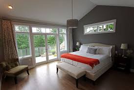 3 ways and 23 ideas to cover french door windows a french door is a door, usually one of a pair, with glass panes that extend for most of its length. Master Bedroom With White French Doors To Back Patio This Custom Three Story Home Large Master Bedroom Ideas Living Room Patio Doors Open Living Room Furniture