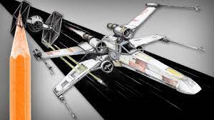 How To Draw Star Wars X-Wing (And Tie Fighter) - Youtube