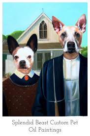 Imagine Your Pets As A Famous Piece Of Art With A Custom Pet Portrait From Splendid Beast Click Through Custom Pet Portraits Custom Pet Painting Pet Portraits