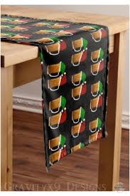 Christmas Beer Cheer Short Table Runner Zazzle Com Christmas Beer Personalized Table Runner Holiday Table Decorations