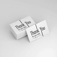 A high quality free front/ back business card mockups of all types. X50 Thank You For Your Order Mini Business Cards For Small Businesses Start Ups Buy Online In Andorra At Andorra Desertcart Com Productid 290143939