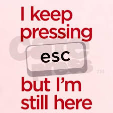 I Keep Pressing Esc Light T Shirt By Tshirtsbye2 Cafepress Inspirational Words Cool Words Words