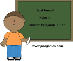 Soal Tematik Kelas 6 Tema 6 Ppkn Dan Kunci Jawaban Juragan Les