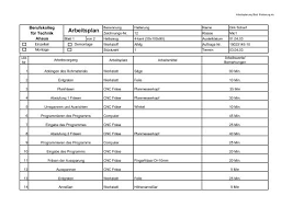Arbeitsablauf, wichtiges teil eines arbeitsplans, . Arbeitsplan Berufskolleg Fur Technik Ahaus