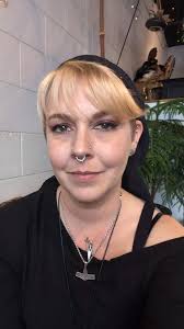 I had pleasure of adding this stunning faux rook piercing for the  incredible and irreplaceable @allyson_hundley1 She chose the Rebel Rebel  threadless end from @buddhajewelryofficial We just love those dripping  chains 😍 #