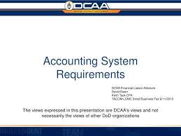 Ppt Accounting System Requirements Powerpoint Presentation
