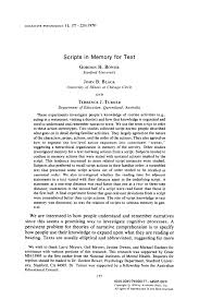 None of these interiors are seen. Pdf Scripts In Text Comprehension And Memory