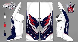 The king spent 15 seasons carrying a rangers team on . Henrik Lundqvist S New Pads For The Capitals Includes Weagle Logo And Capitol Building