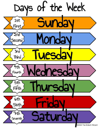 Excited To Share The Latest Addition To My Etsy Shop Days Of The Week Months Of The Ye In 2020 Months In A Year Days Of The Week Activities English Lessons