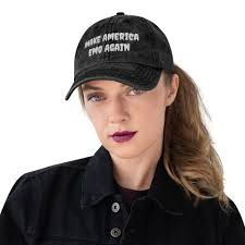 Make America Emo Again Distressed Buckle Hat