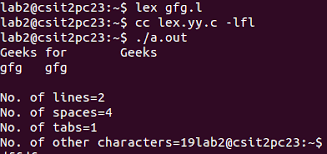We'll show you how to gain some surprising. Lex Program To Count The Number Of Lines Spaces And Tabs Geeksforgeeks