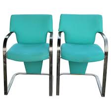 Brass Carsons Vintage Pair Of Arm Cantilever Chairs Art Deco Hollywood Regency Cantilever Chair Armchair Vintage Art Chair