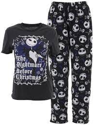 The Nightmare Before Christmas The Nightmare Before Christmas Men S Jack Skellington Black Pajamas Walmart Com Walmart Com