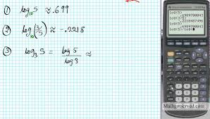 Ti 83 Tutorial Entering Logarithms Evaluating And Graphing How To Mathgotserved Youtube