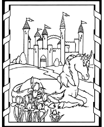 Medieval Times Coloring Pages Coloring Pages For Kids Unicorn Coloring Pages Castle Coloring Page Coloring Pages Inspirational