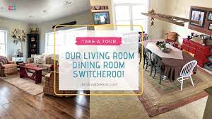 Living rooms, bedrooms, dining rooms, reclining furniture, mattresses, home décor, accents, accessories, sectionals, sofas and couches at everyday low prices. We Switched Our Living Room And Dining Room The Video Tour Andrea Dekker