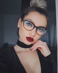 Black And Clear Ombre Glasses New Clear Lens Ombre Two Tone Fashion Retro Glasses Black Brown Clear Frame Wgs Cateye Luxury Glasses Glasses Fashion Clear Glasses Frames