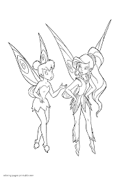 Printable coloring page several tinkerbelle friends coloring. Tinkerbell And Friends Coloring Pages Coloring And Drawing