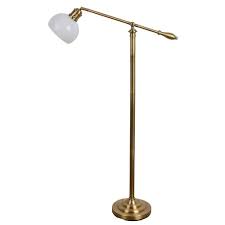 Compare click to add item photon lighting primer floor lamp to the compare list. Allen Roth 54 In Brass Downbridge Floor Lamp With Glass Shade Lowes Com Floor Lamp Indoor Floor Lamps Brass Floor Lamp