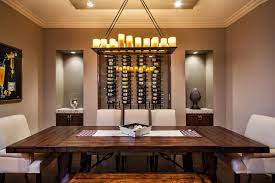 Bonterra dining & wine room offers an extraordinary culinary experience in a historic church in the dilworth neighborhood of charlotte. Dining Room With Built In Wine Display Transitional Dining Room Las Vegas By Kuda Photography Houzz
