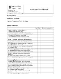 Weekly site safety inspection checklist. Workplace Inspection Checklist