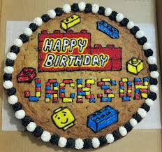 Happy Birthday Cookie Cake Ideas Lego Cookie Cake Cookie Cake Designs Cookie Cake Savoury Cake