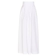 Rosie Assoulin Morning After Maxi Skirt Floor Length Maxi Skirt Pleated Long Skirt Long White Maxi