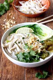 An Asian Spice Shop Thai Rice Noodle Soup With Chicken Rice Noodle Soups Diet Soup Recipes Asian Recipes