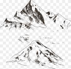 Gambar pemandangan gunung hitam putih. Sketsa Pegunungan Menggambar Ilustrasi Gunung Menggambar Garis Tiga Gunung Besar Sudut Fotografi Segi Tiga Png Pngwing