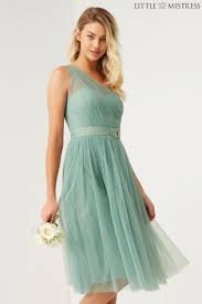 Buy Little Mistress Bridesmaid One Shoulder Dress From Next Canada Dresses One Shoulder Bridesmaid Dresses Blue Lace Midi Dress